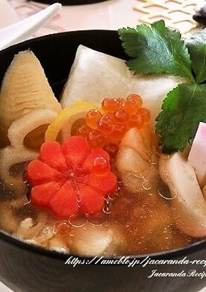 体が温まる!お雑煮-レシピのメイン写真