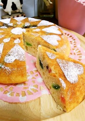 和菓子練り切りアレンジ炊飯器ケーキ-レシピのメイン写真