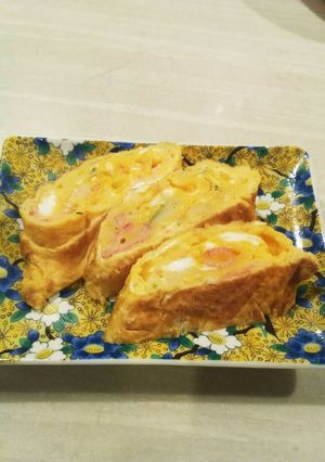カニかまチーズ❗玉子焼き。-レシピのメイン写真
