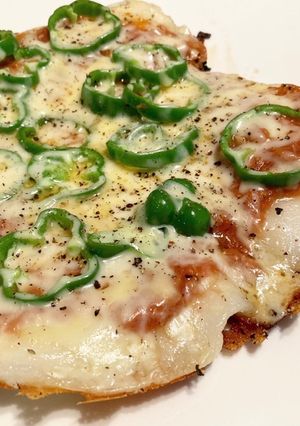 お餅リメイク！ツナトマトソースの餅ピザ-レシピのメイン写真