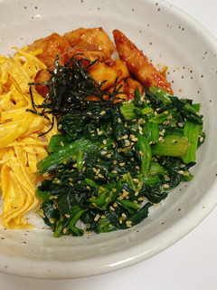 照り焼き3色丼-レシピのメイン写真