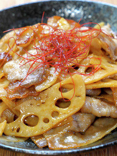 お箸が止まらない『豚バラ蓮根の甘酢炒め』-レシピのメイン写真
