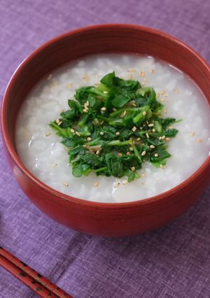 【朝がゆ】春の七草 胡麻がゆ-レシピのメイン写真