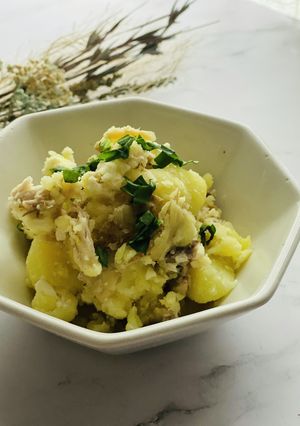 マヨなし！塩さばのクリームチーズポテサラ-レシピのメイン写真