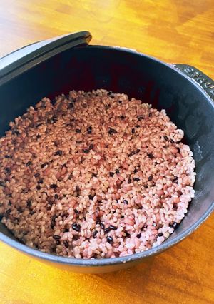 ストウブのココハンで玄米を炊こう（3合）-レシピのメイン写真