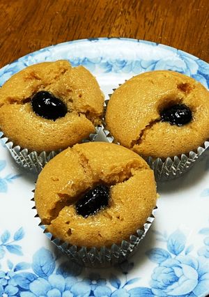 黒豆リメイク黒糖蒸しパン-レシピのメイン写真