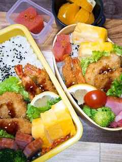 息子と娘のお弁当 R4.1.7-レシピのメイン写真