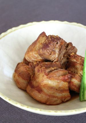 豚バラブロック肉のヤンニョン煮-レシピのメイン写真