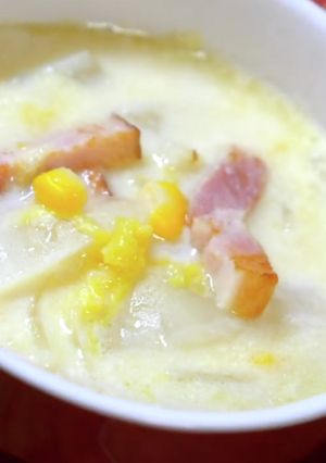 ただ煮込むだけ！『白菜のミルクスープ』-レシピのメイン写真
