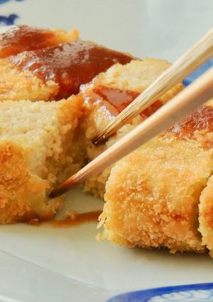 ふわふわ豚シート肉のトンカツ（介護食）-レシピのメイン写真