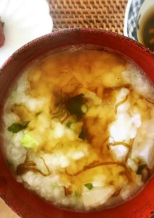 もずく入り七草粥-レシピのメイン写真