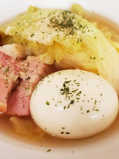 キャベツと卵とベーコンのスープ-レシピのメイン写真