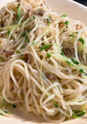 豆苗の姜葱醬塩焼きそば-レシピのメイン写真
