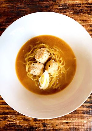 海老団子入り海老味噌ラーメン-レシピのメイン写真