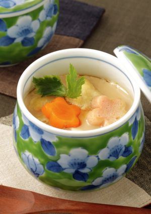 鶏団子入り茶碗蒸し(介護食)-レシピのメイン写真