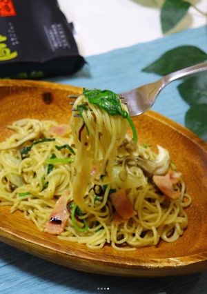 七草パスタ風温麺-レシピのメイン写真