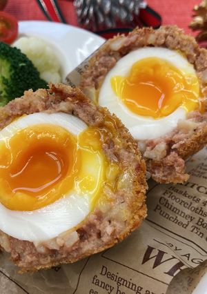クッキングハッシュのスコッチドエッグ-レシピのメイン写真