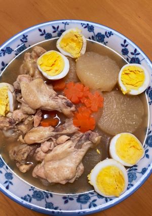 鶏手羽元と大根の煮物〜♪-レシピのメイン写真