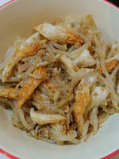 簡単!無限もやし&ちくわ♪ごま和え♪-レシピのメイン写真