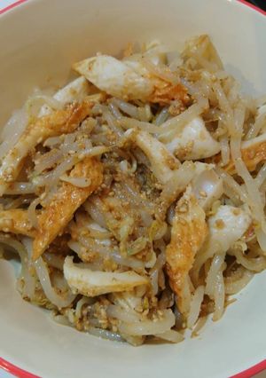 簡単！無限もやし＆ちくわ♪ごま和え♪-レシピのメイン写真