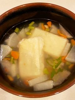 あたたか〜い♡あんかけスープin揚げ餅-レシピのメイン写真