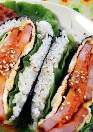 米久ベーコンの簡単折りたたみキンパ-レシピのメイン写真