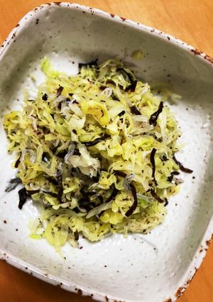 キャベツと塩昆布でさっぱり合え〜♪-レシピのメイン写真