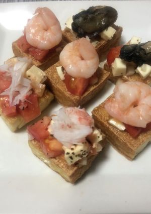 厚揚げでヘルシーブルスケッタ-レシピのメイン写真