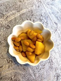 こっくり美味♡さつまいもと大豆の黒糖煮-レシピのメイン写真