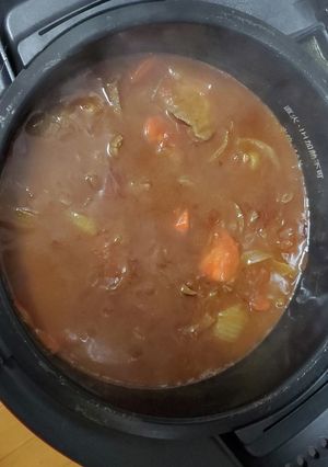 ホットクックで牛タンカレー-レシピのメイン写真