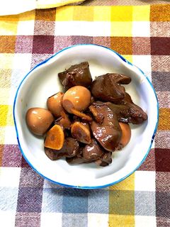 鶏レバーとうずらのウスターソース煮☆-レシピのメイン写真