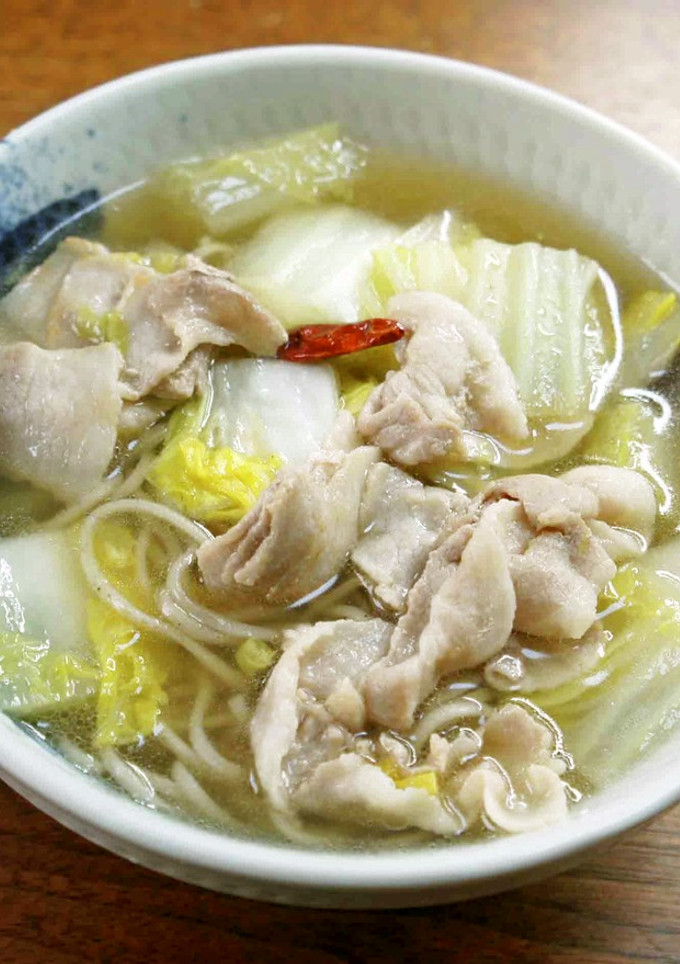 豚肉と白菜の煮込み蕎麦-レシピのメイン写真