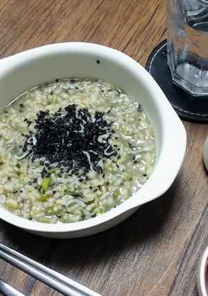 無水調理なべで簡単おいしい玄米七草粥-レシピのメイン写真