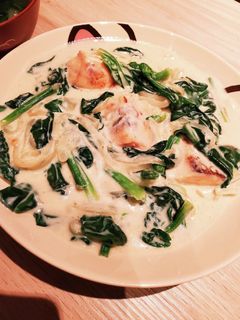 鮭とほうれん草のクリーム煮風-レシピのメイン写真