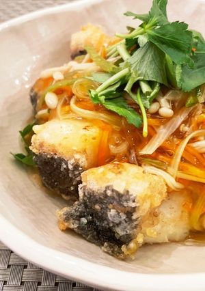 カリとろ〜♡白身魚（タラ）の野菜あんかけ-レシピのメイン写真