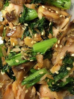 美味しさプラス!塩鮭とワサビ菜のふりかけ-レシピのメイン写真