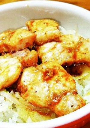 豚丼、基本のたれにニンニク追加。-レシピのメイン写真