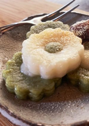 サルベージ◎ほっこり。抹茶の2色白玉-レシピのメイン写真