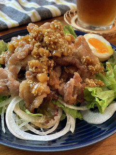 豚こまのカリカリ揚げ♡ねぎごま香味だれ-レシピのメイン写真