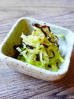 キャベツの塩昆布和え-レシピのメイン写真