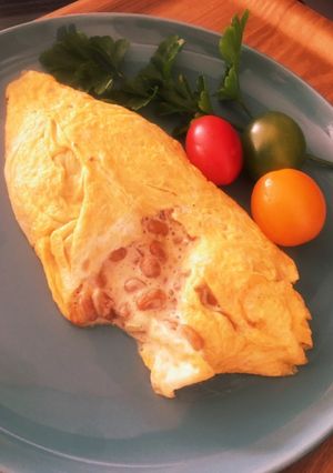 トロトロ納豆マヨオムレツ-レシピのメイン写真