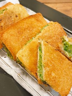 パクチーエビパン-レシピのメイン写真