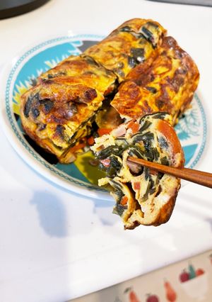 材料2つ！余った松前漬けで卵焼き-レシピのメイン写真
