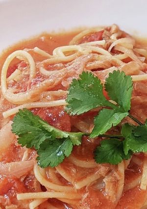 ホットクックでトマトチーズスープパスタ-レシピのメイン写真