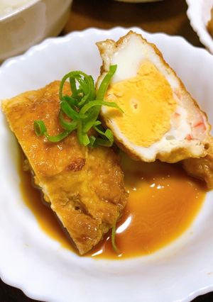 卵の油揚げ包み煮-レシピのメイン写真