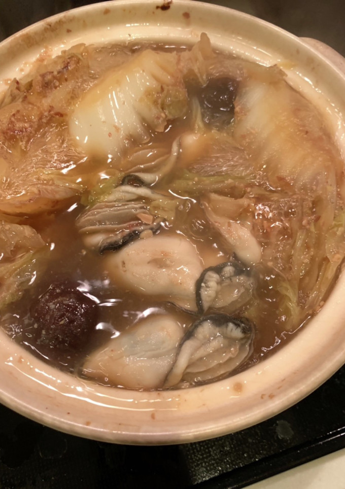 簡単　牡蠣鍋　鰹節で出汁を作ります-レシピのメイン写真