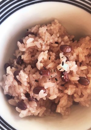 ツヤッツヤ!圧力鍋で本格お赤飯!-レシピのメイン写真