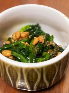 納豆とほうれん草の和え物-レシピのメイン写真
