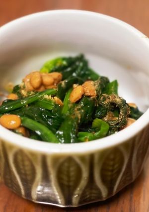 納豆とほうれん草の和え物-レシピのメイン写真