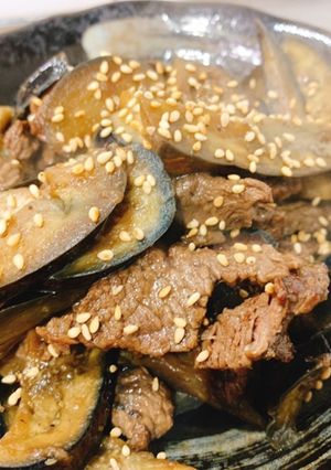 牛肉と茄子のサッパリ赤酒ぽん酢炒め-レシピのメイン写真